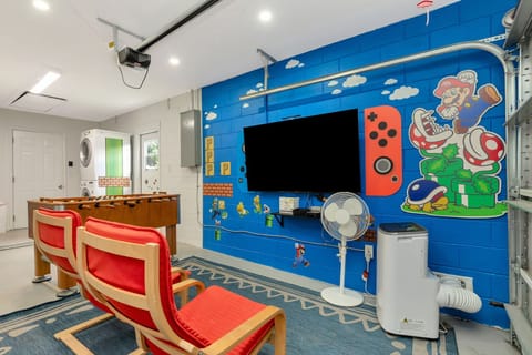 Game Room with Fooseball and Smart TV and a WII