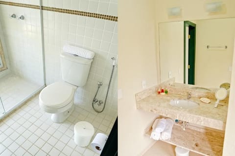 Free toiletries, hair dryer, towels, toilet paper