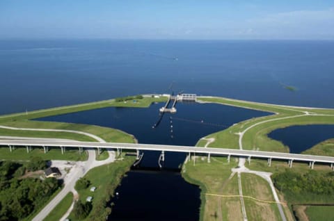 Experience breathtaking aerial views of Lake Okeechobee.