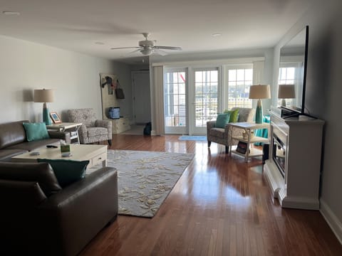 Open Floor Plan of living room, dining and kitchen