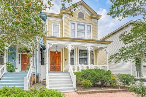 One of the two 'Painted Ladies' - these homes were built for William Bohen, who lived in the now blue one (410 E Gaston).  Our home was built for his sister.  You'll find these two homes on postcards and coffee table books around town!