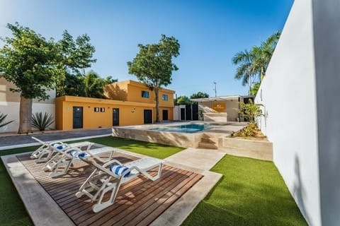 Swimming Pool with Sun Lounges