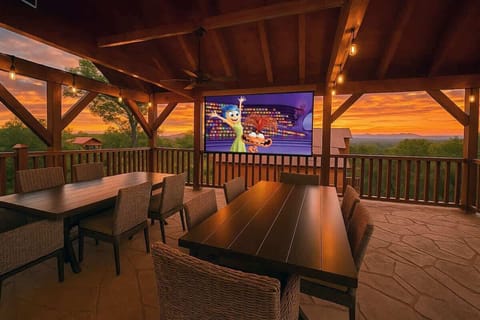 Relax and Watch a Movie at the Private Outdoor Movie Theater!
