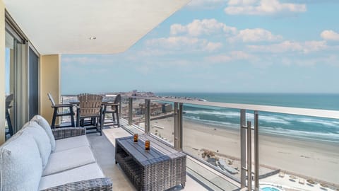 Take in the views from the incredible balcony