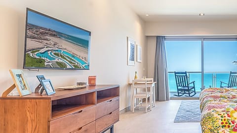 Dresser and wall mounted TV