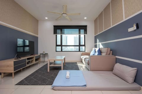 Tastefully furnished living area.