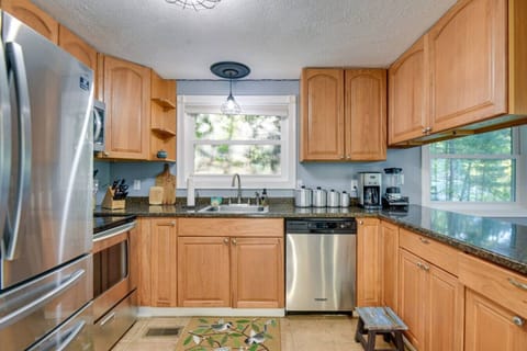 Bright kitchen with beautiful views while you cook