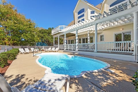 The 14' x 30' private pool is perfect for cooling off on hot summer days or enjoying fun-filled family swims.
