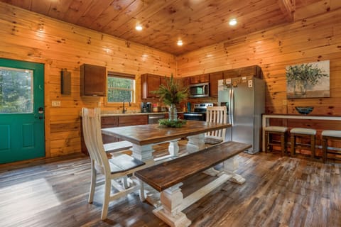 Enjoy the convenience of a kitchen with updated stainless steel appliances.