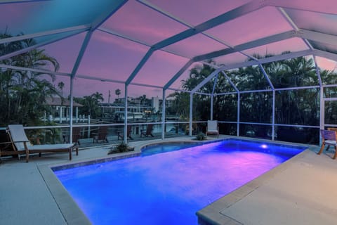 Sunset Dips in the pool.