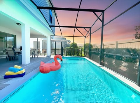 Splash into fun with vibrant décor and a sunset view in your private oasis!