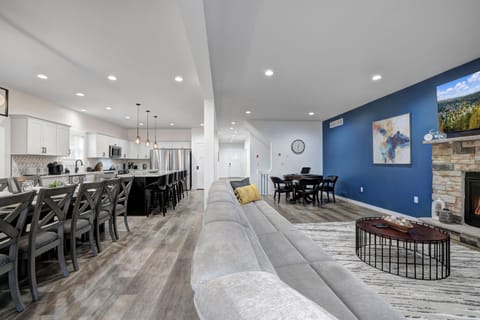 Great room with open concept