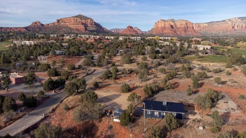 Marvel at red rock formations right from your own yard.