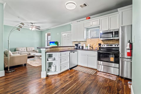 Lovely open kitchen and living area.