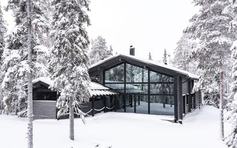 This spacious and elegant 156.5 m² villa combines modern Nordic design with high-end comfort, offering the perfect base for a relaxing holiday in Lapland