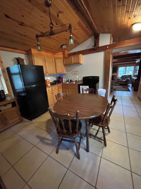 Dining area and kitchen