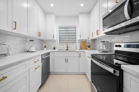 Kitchen equipped for all culinary needs.