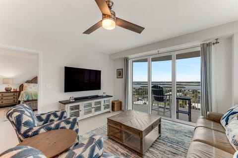 Living room with beautiful Intercoastal views