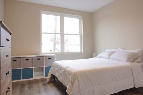 Bedroom with a queen-sized bed