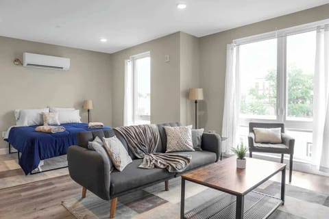 "Great apartment, clean, comfortable and very bright! The kitchen is well equipped, the room has its own sterile and tumble dryer. All equipment is in excellent condition, like new. Good transport accessibility. We liked everything, thanks a lot!" Artem | July 2021