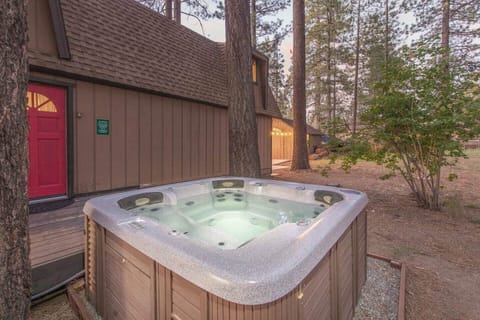Heated, private hot tub
