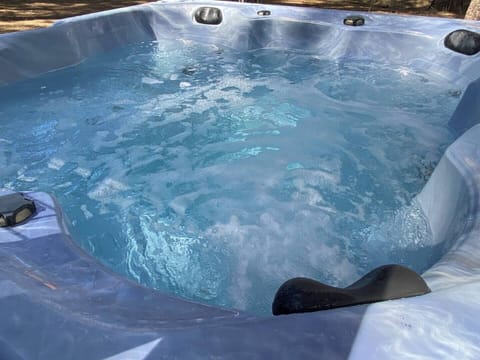 Cal Spa hot tub for chilling amongst the pines