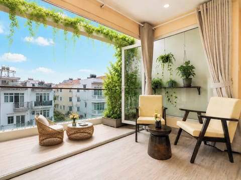 Superior Double Room, Balcony, City View | In-room safe, desk, laptop workspace, iron/ironing board