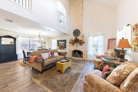 There are 2 living areas to unwind and relax