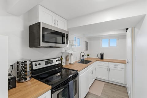Kitchen with Large Steel Tub