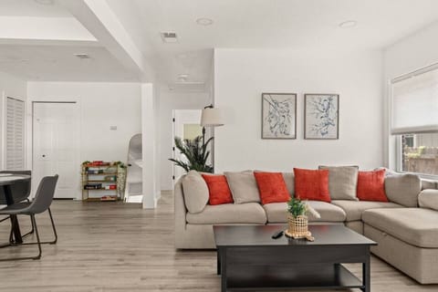 Cozy up on the oversized sectional with room for everyone