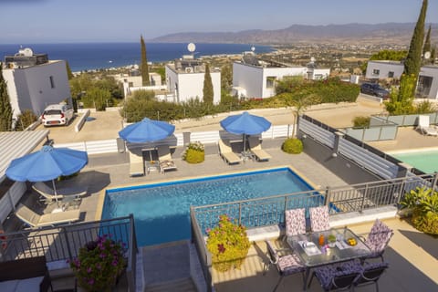 Birds eye view from the villa