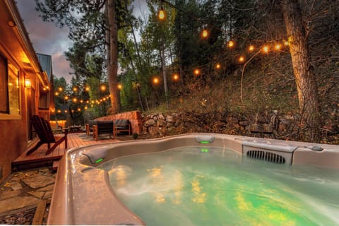The hot tub is open year round