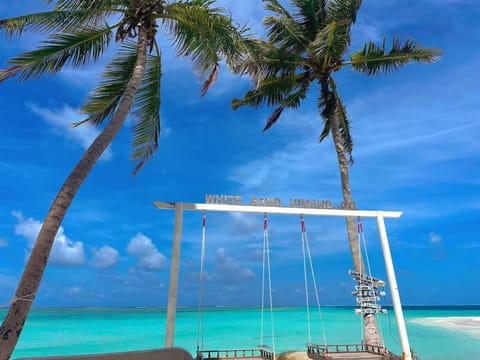 Beach nearby, white sand
