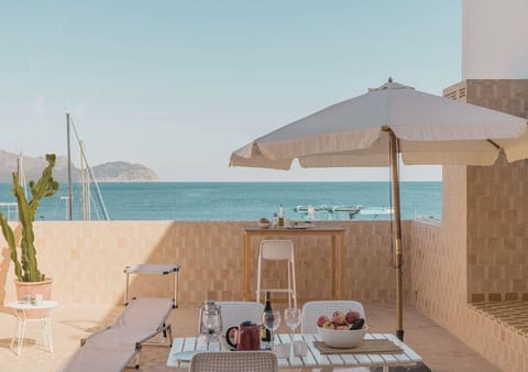 Deluxe Studio, Terrace, Sea View | Terrace/patio
