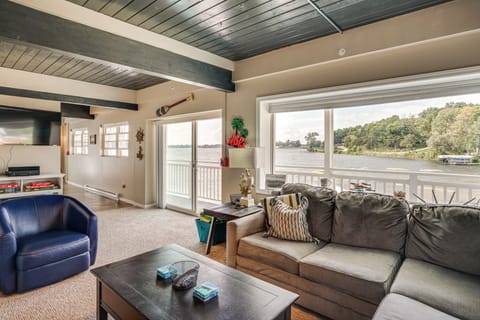 Campbellsport Vacation Rental | 3BR | 1BA | 1 Small Step to Enter | 900 Sq Ft