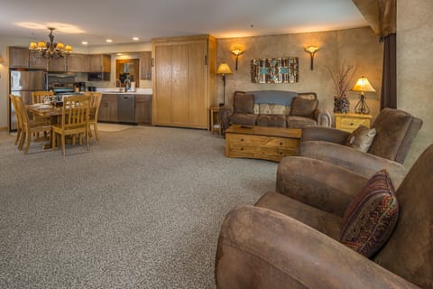 Spacious great room makes it easy to relax after spending the day in fresh powder | Main Level