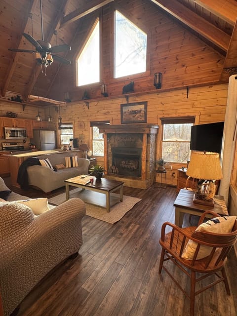 Open floorplan allows for great family/friends gatherings around the fireplace