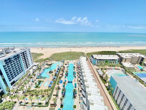 Beachside balcony view