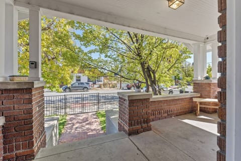 Peaceful porch view for morning coffee