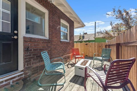 Cozy outdoor patio, perfect for relaxing or enjoying your morning coffee