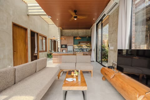 Two bedroom villa with private pool and jungle view | Living area