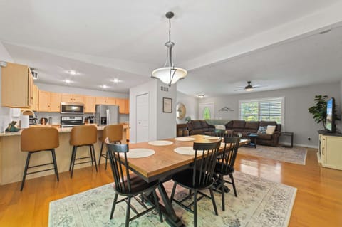Open main living area with dining.