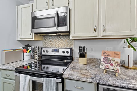 Kitchen | Stainless Steel Appliances | Open to Dining Area