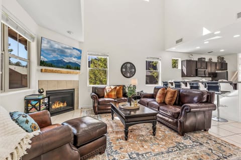 Gather in Style Around the Fireplace