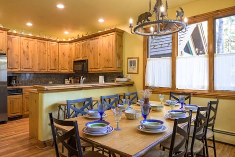Open concept kitchen and dining room with plenty of natural light