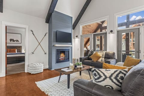 cozy by the spacious living area.