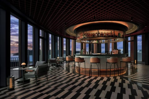 Rooftop bar, ocean views, open daily