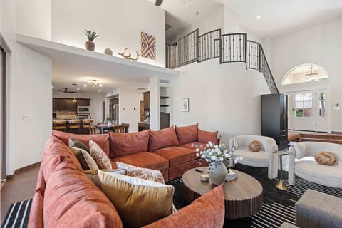 This isn’t just a living room—it’s the life of the home. Think board games on the table, movies on the screen, and laughter echoing through the walls. Gather, relax, repeat.