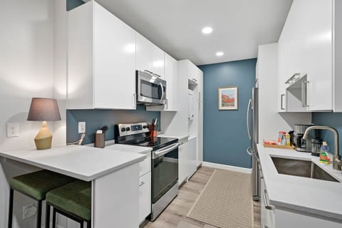 The updated kitchen in #870 offers ample space & every home comfort​