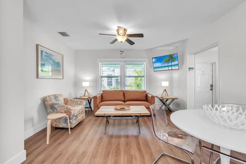 Living Area with Large Screen TV